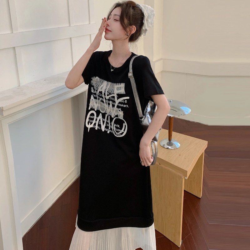 New 2026 Summer Women's T-Shir - Korean Style A Line Shirt Dress recension och pris