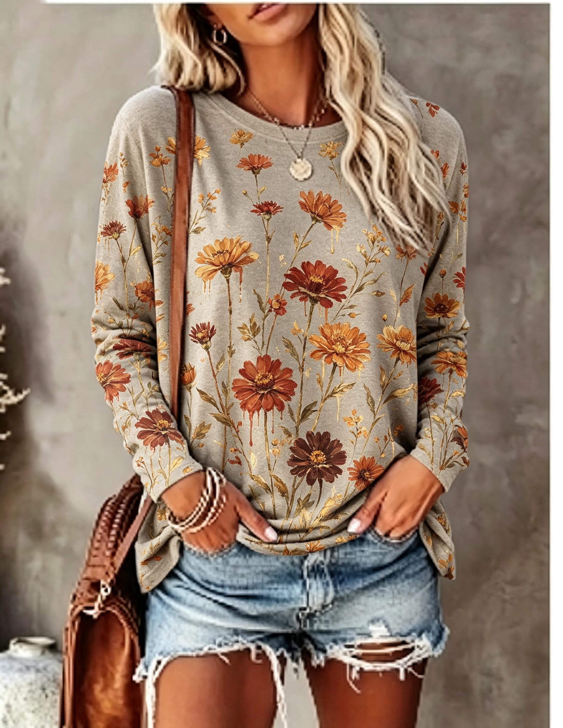 Women Long Sleeve T‑Shirt Oil  - Blouses recension och pris