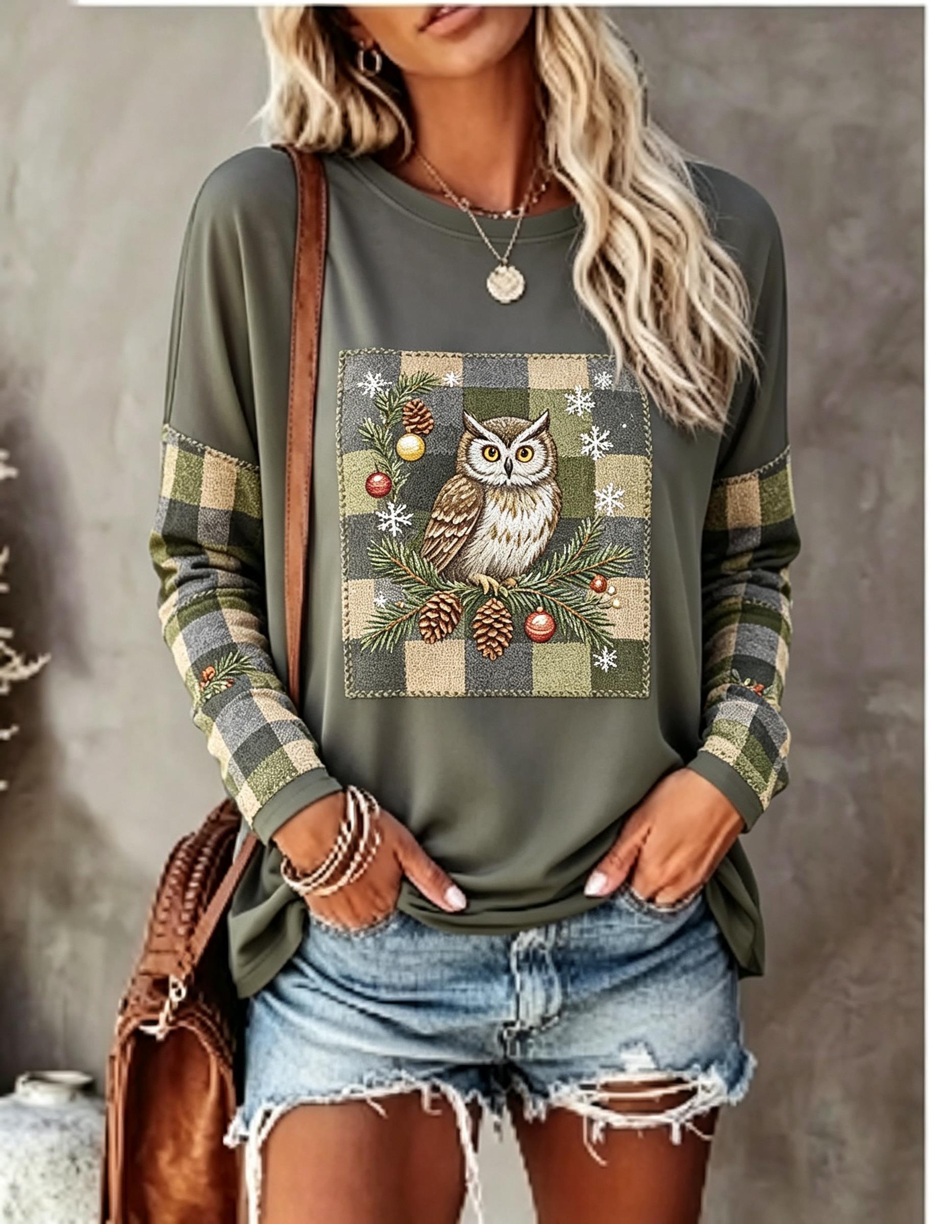 Women Long Sleeve T Shirt Fox  - Blouses recension och pris