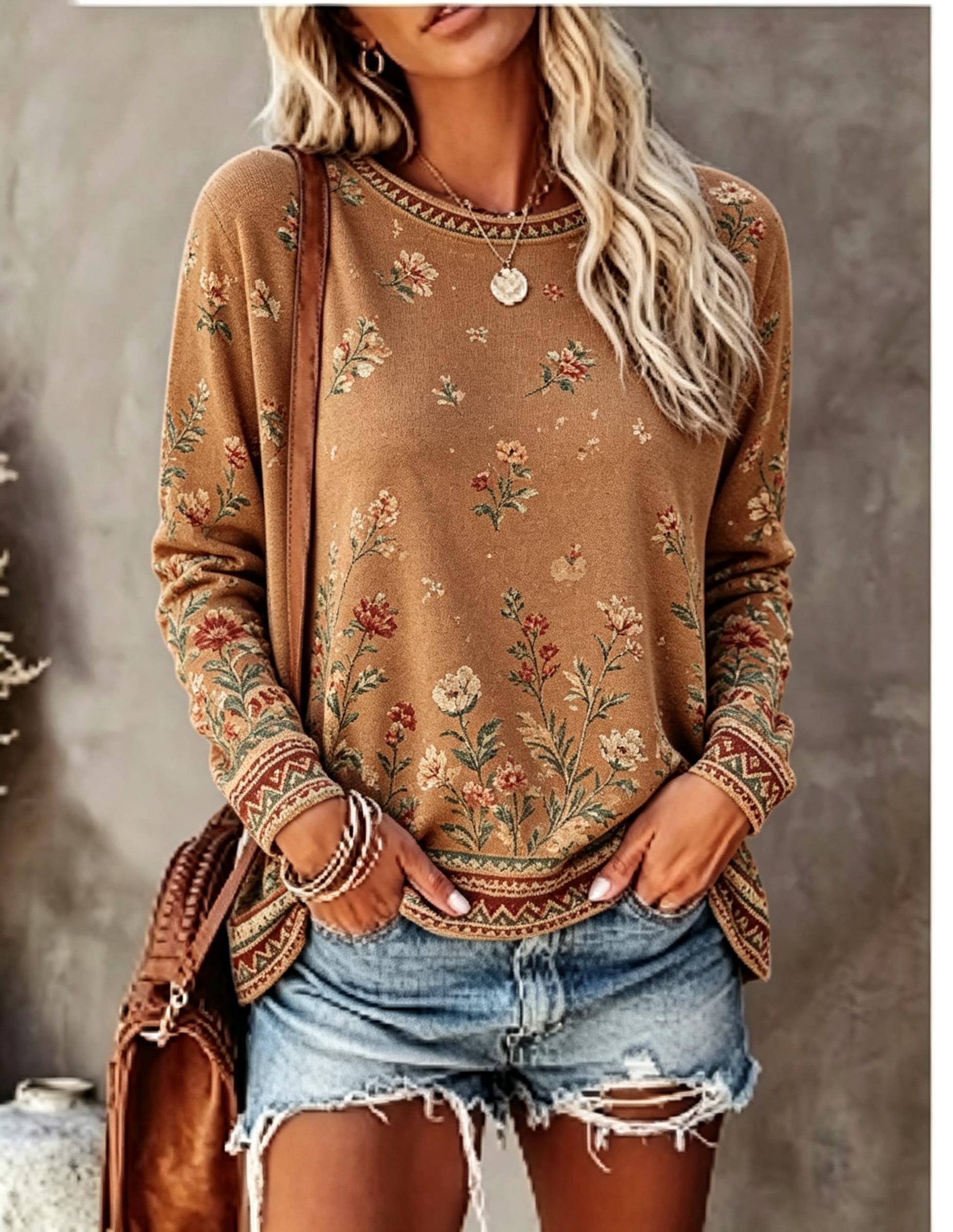 Women Crew Neck Long Sleeve T‑ - Blouses recension och pris