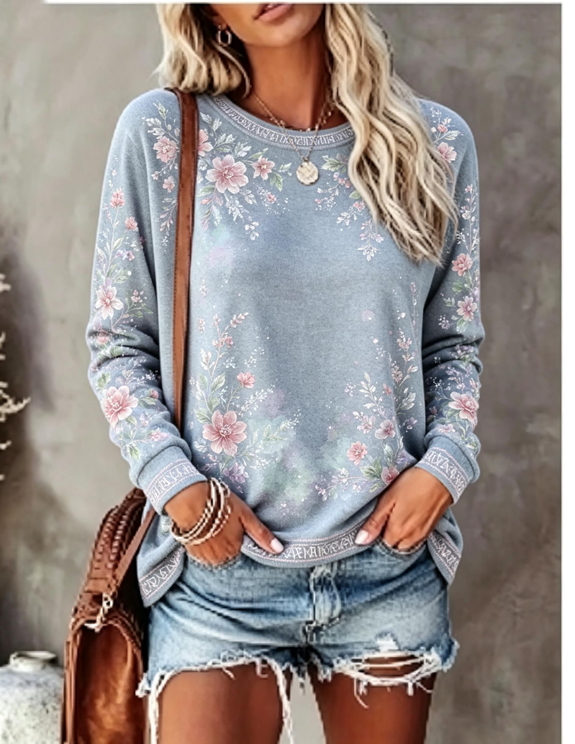 Women Crew Neck Long Sleeve T‑ - Blouses recension och pris