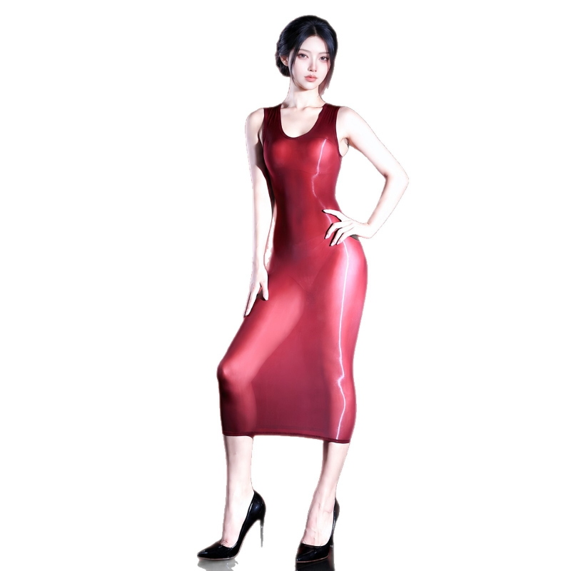 Women Sexy Dress Sleeveless Oi - Sexy Mesh Sheer Bodycon Dress recension och pris