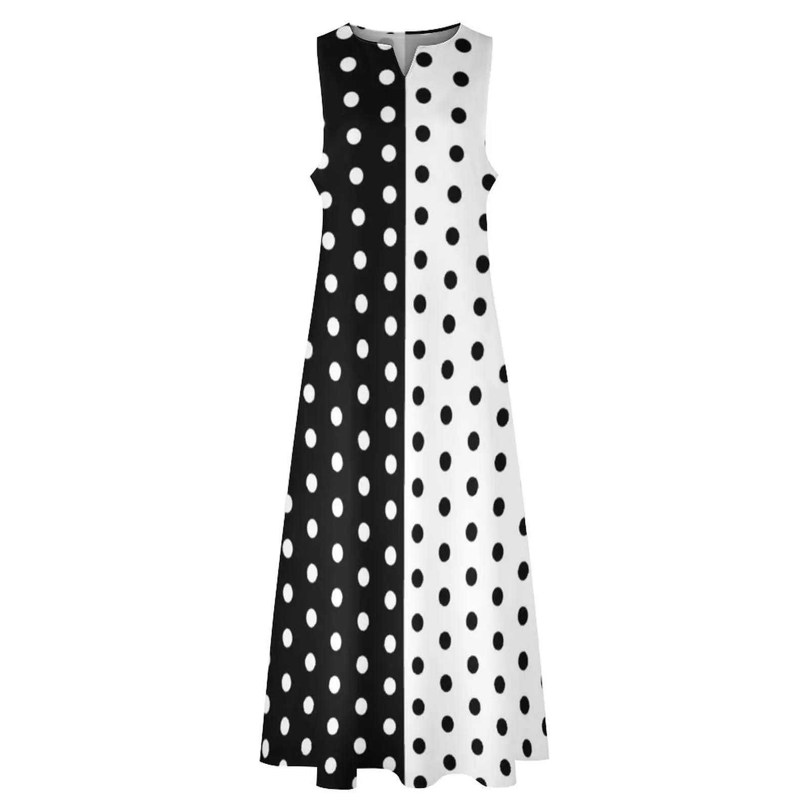 Retro Two Tone Dress Spring Bl - Boho Summer Beach Maxi Dress recension och pris
